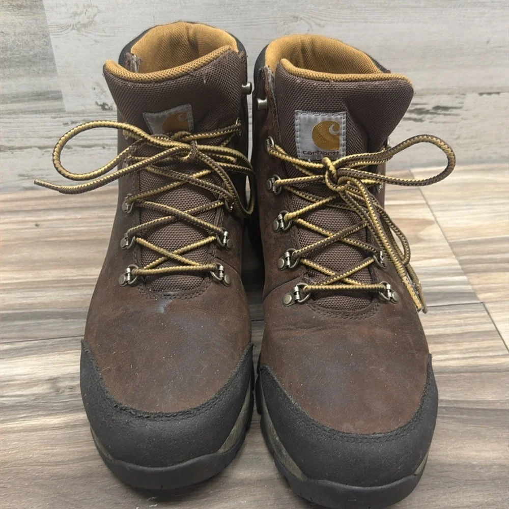 Carhartt Gilmore 5-Inch Alloy Toe Work Hiker Boots Brown Leather Men 13
